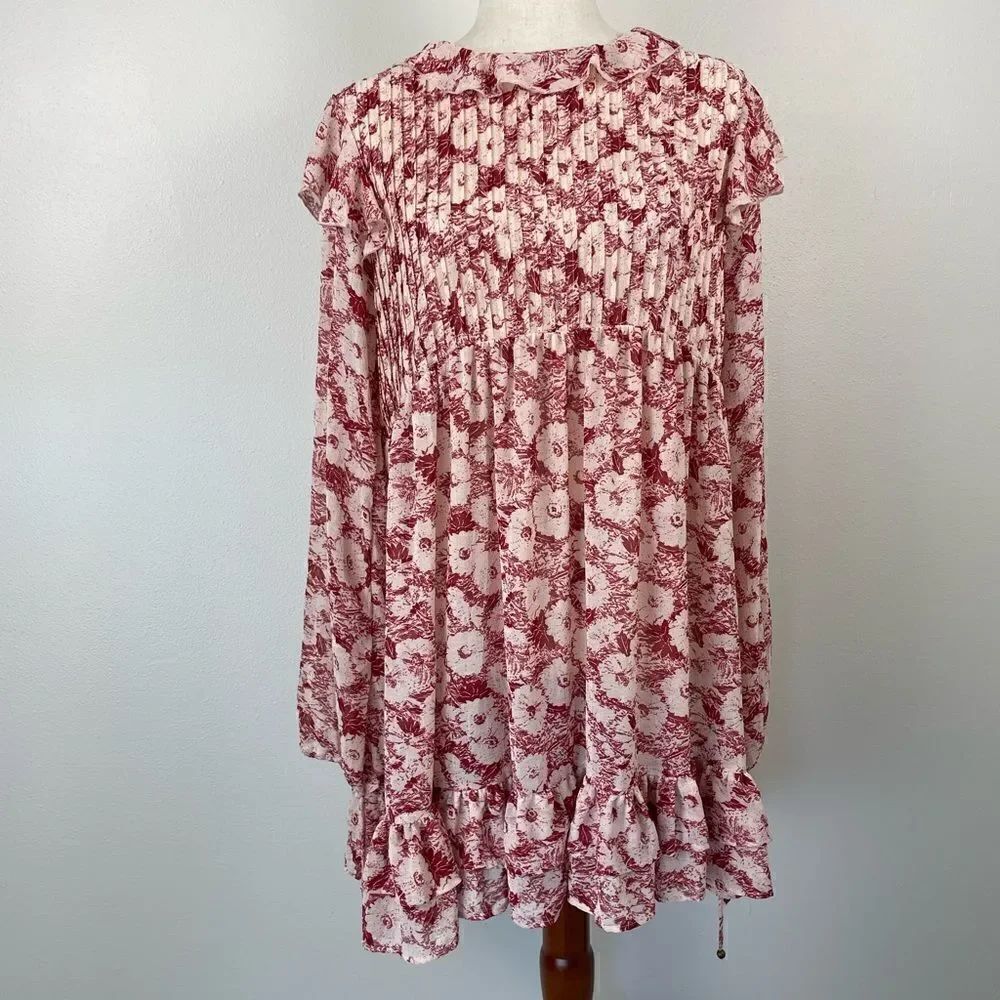NWT Free People Tea Combo Boho Tunic Top Size M